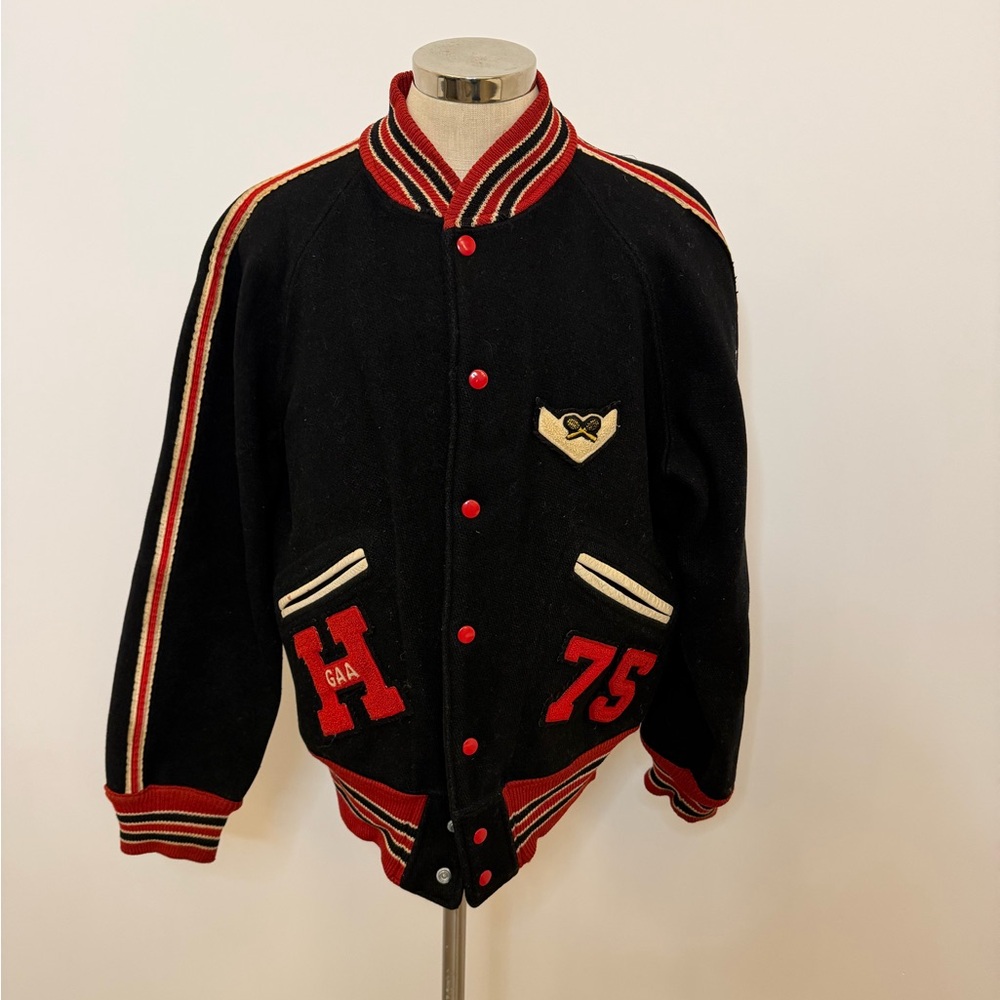 Black and Red Varsity Jacket - Picture 2 of 11